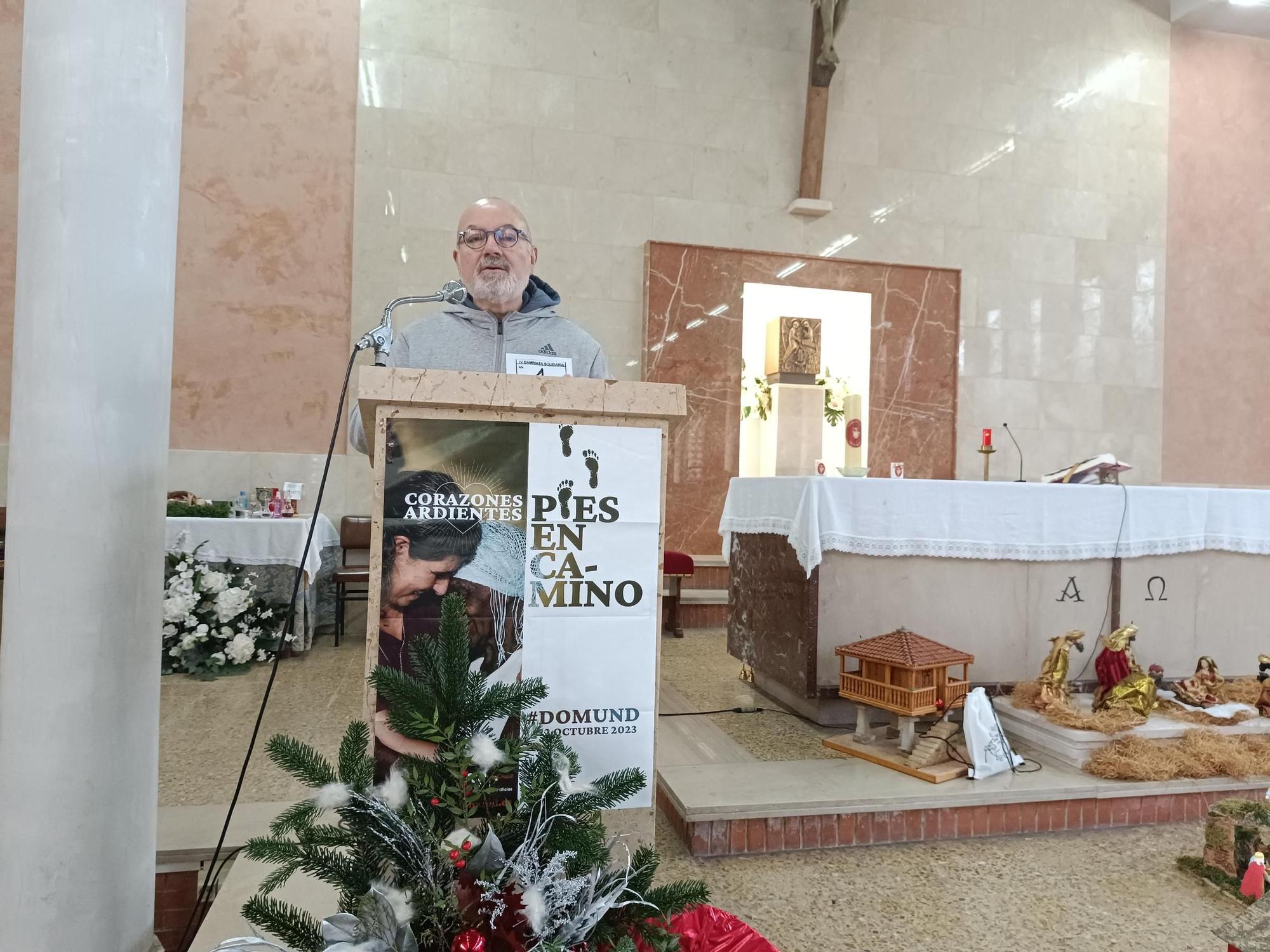 Más de 150 vecinos de Posada de Llanera marchan por la solidaridad