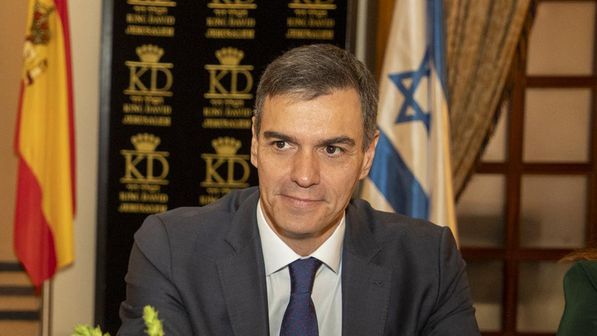 Pedro Sánchez, en Jerusalén.