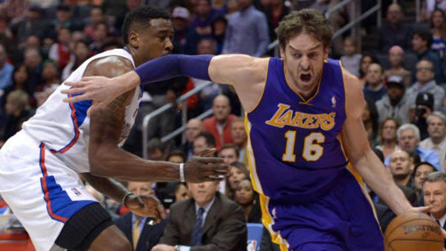 Gasol, durante el partido ante los Angeles Clippers.