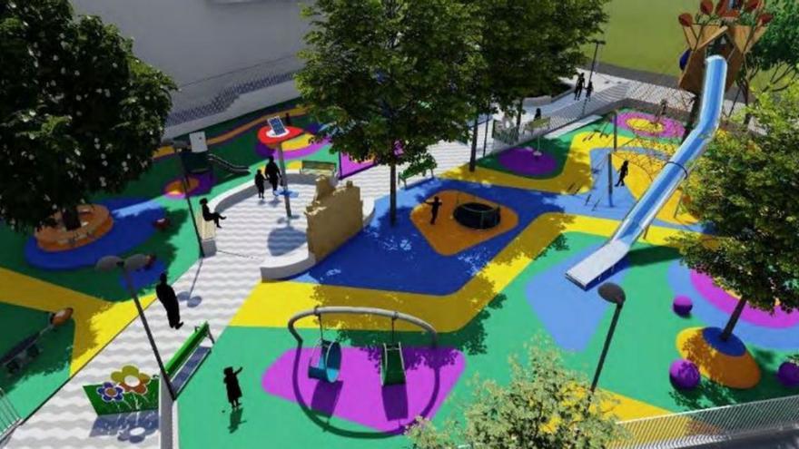 The city will get a new children's entertainment space in Fernando Ellaureta Rey Square