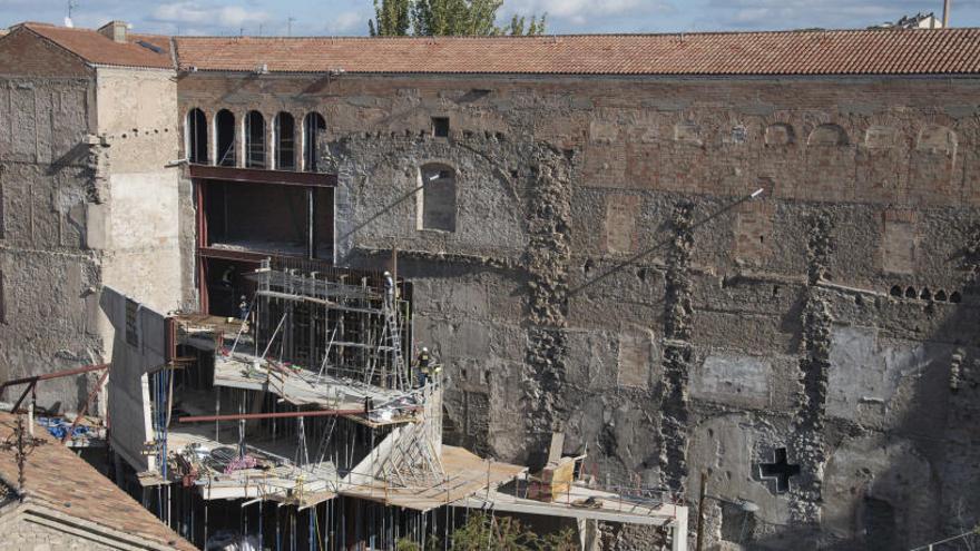 Imatge de les obres a l&#039;antic col·legi Sant Ignasi