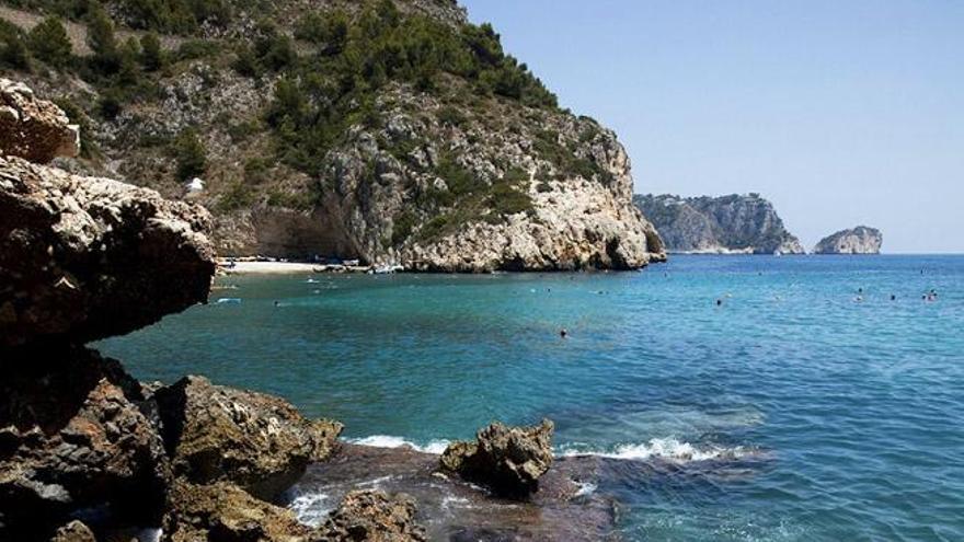 Playa de La Granadella de Xàbia (Alicante).