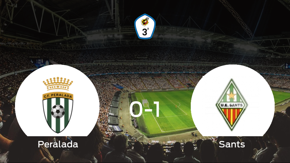 El Sants se impone al CF Peralada y consigue los tres puntos (0-1)