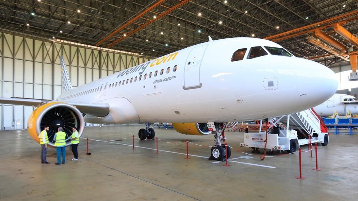 El nuevo A320 neo de Vueling.