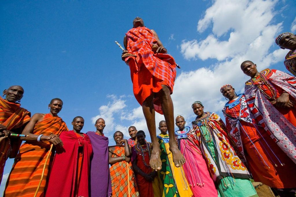 Masai Mara es conocida por sus rituales en forma de saltos
