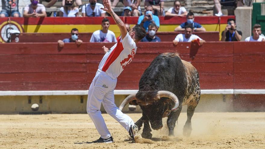 VIDEO | Aparatosa cogida del francés Baptiste Bordes en la final del concurso nacional en Castelló