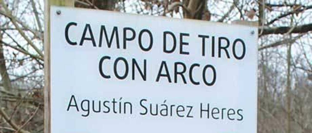 Agustín Suárez, ayer, en el campo de tiro con arco de Lugones.