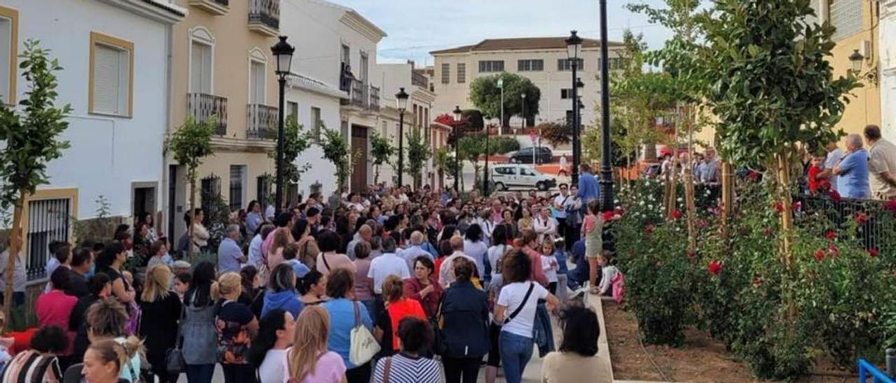 Imagen de una de las manifestaciones vecinales en Teba. | L.O