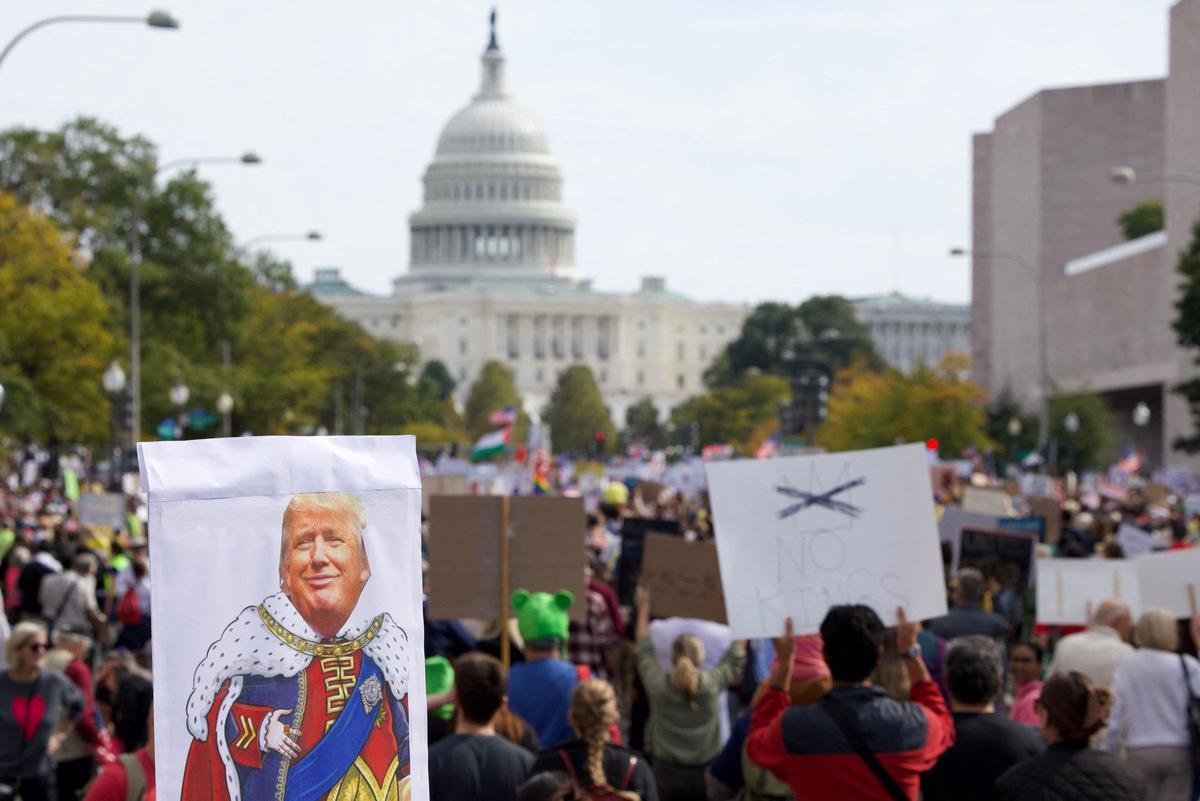 Miles de personas llenan las calles de EEUU en la protesta No Kings contra la Administración Trump