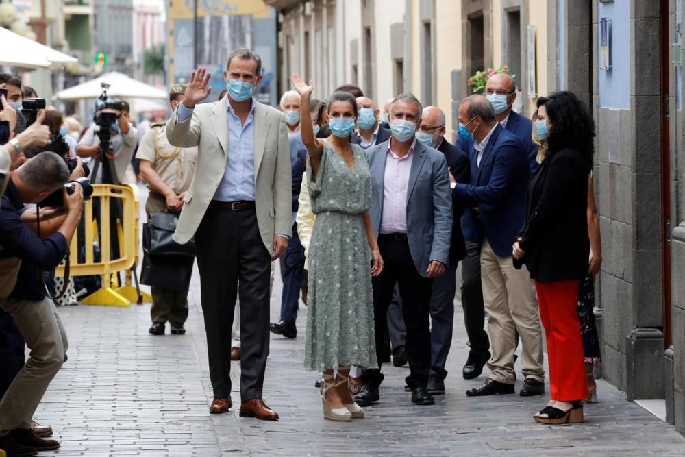 Los reyes de España visitan Gran Canaria.