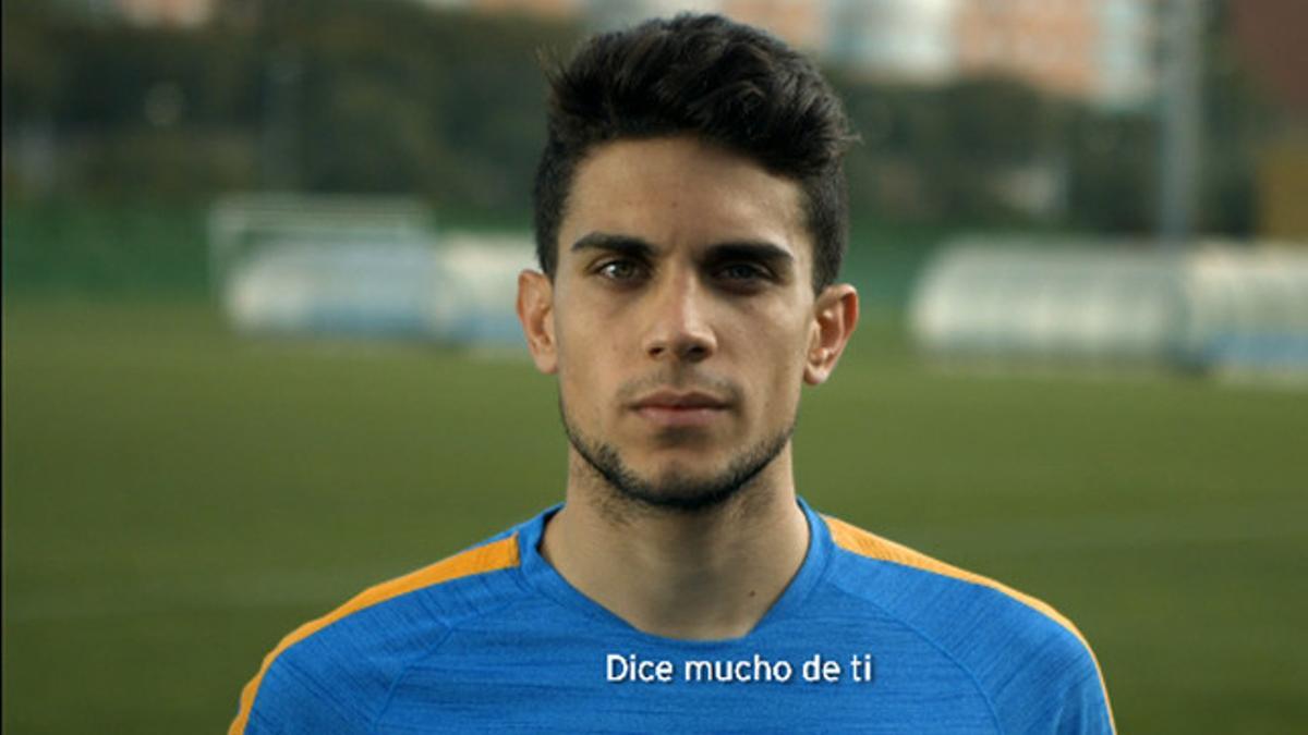 Bartra en el spot publicitario de La Marató