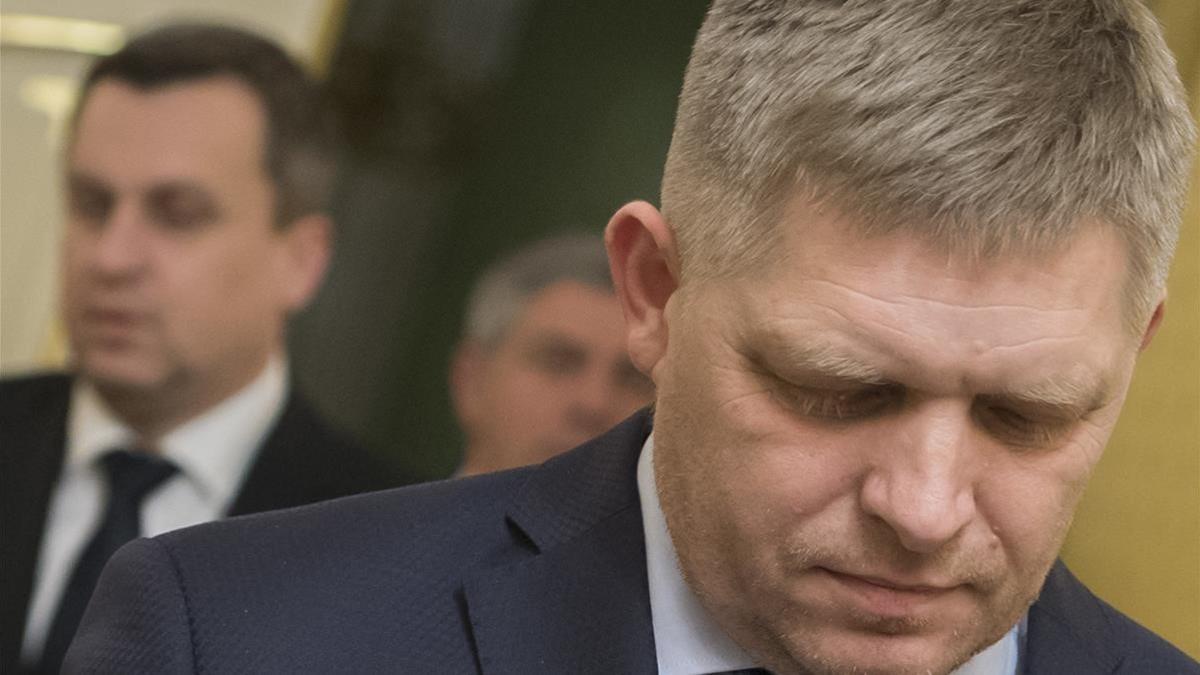 Robert Fico, este miércoles, 14 de marzo del 2018.