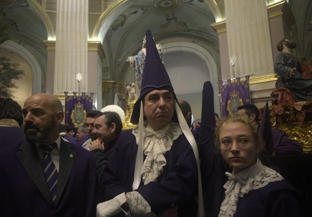 Murcia se queda sin la procesión de los 'salzillos' por la lluvia