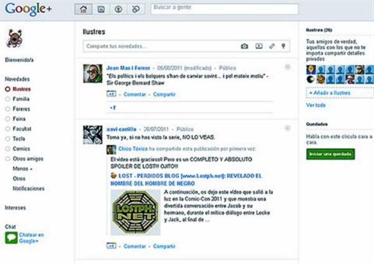 LAS NOVEDADES 3 Capturas de pantalla de los nuevos servicios disponibles en las redes sociales Facebook y Twitter.