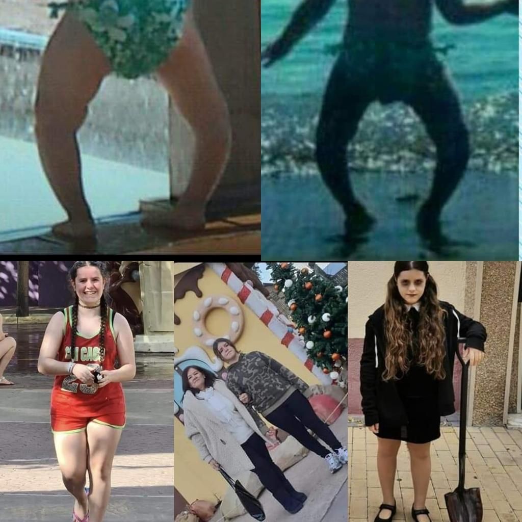 Collage de fotos de la hija mediana de Sonia. / CEDIDA A EPE