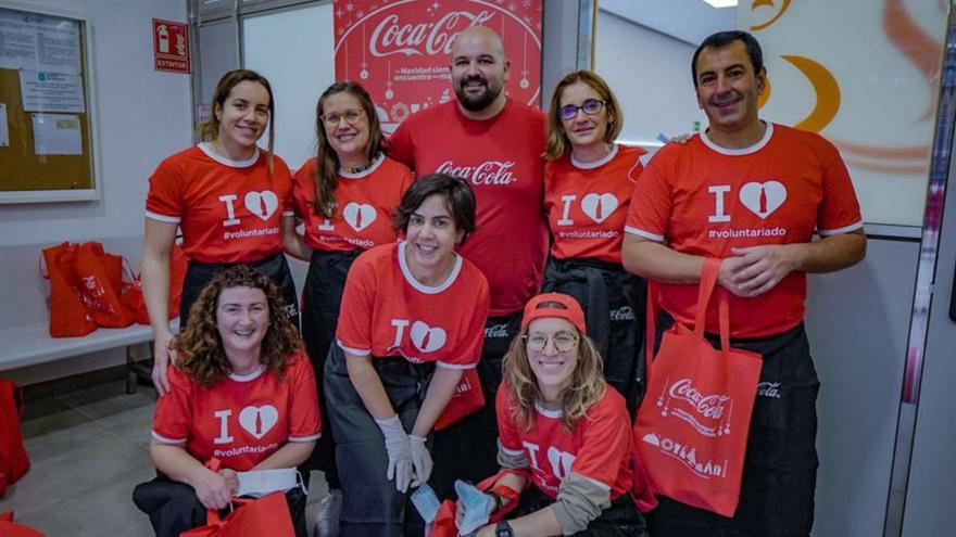 Coca-Cola reparte 1.400 menús con la Cocina Económica