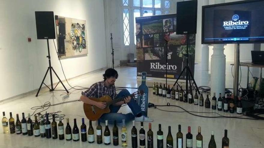 Nacho Lozano interpreta la canción de O Ribeiro.  // FdV