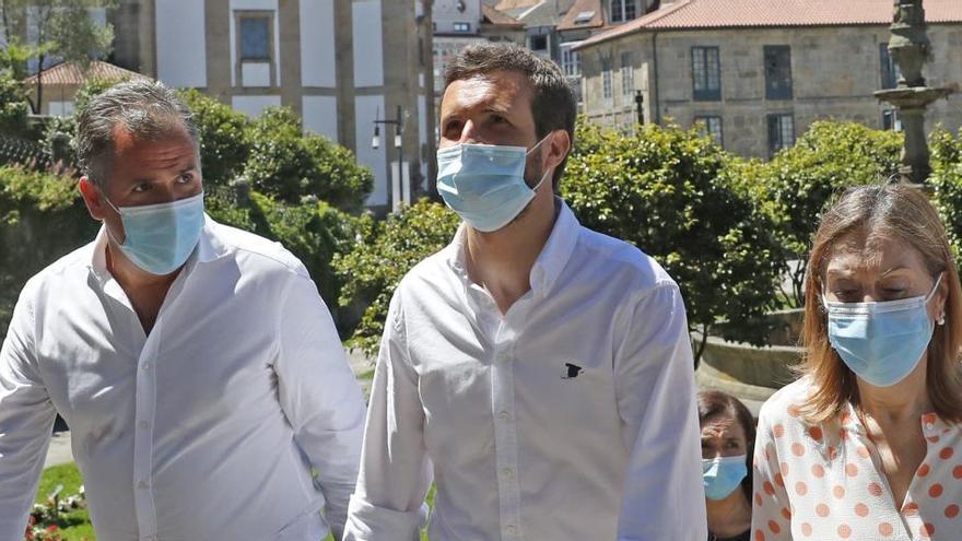 Pablo Casado y Ana Pastor, en Pontevedra.