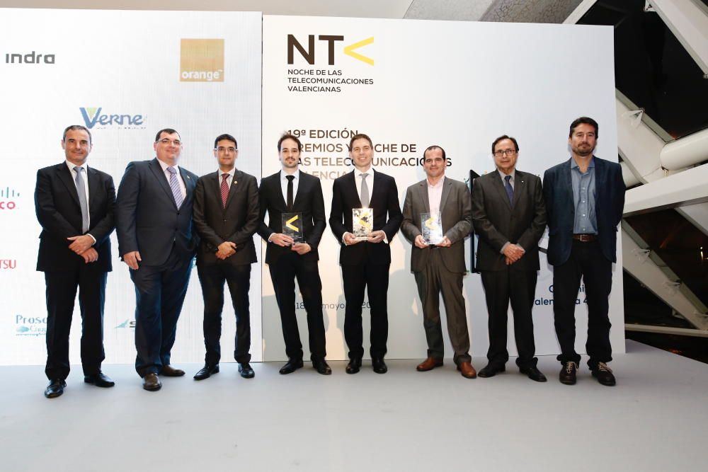 Premiados en la Noche de las Telecomunicaciones valencianas 2017.