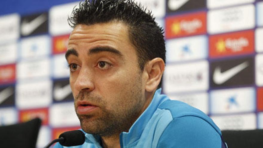 Xavi, una semana de baja por un esguince intervertebral