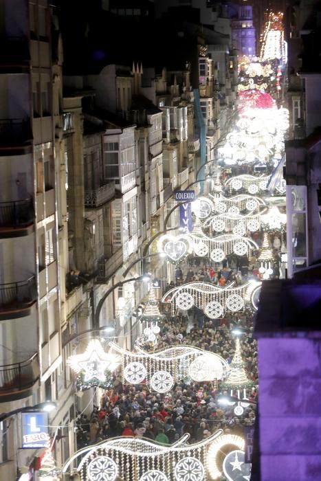 Encendido de las luces de Navidad en Vigo 2019.