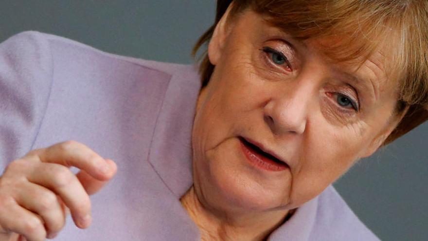 La canciller alemana Angela Merkel, este jueves.