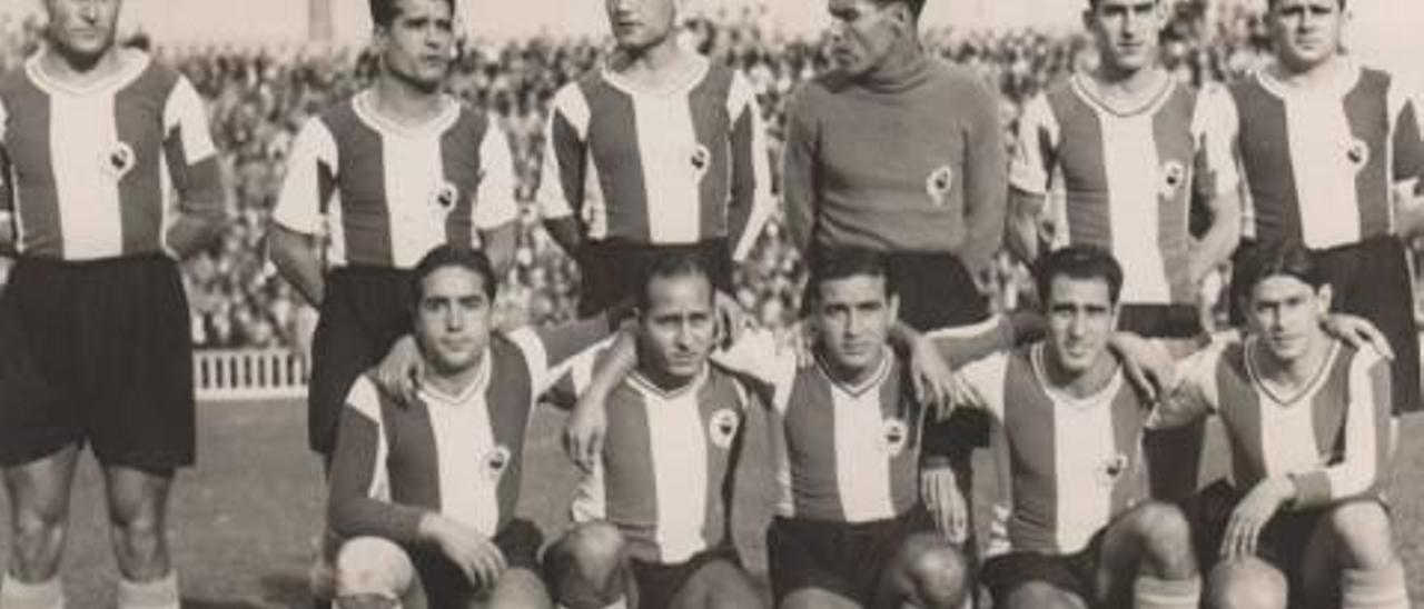 Blázquez, Salvador, Rosalén, Pérez, Aparicio, Goyeneche. Abajo: Salas, Tatono, Irles, Maciá y Morera.