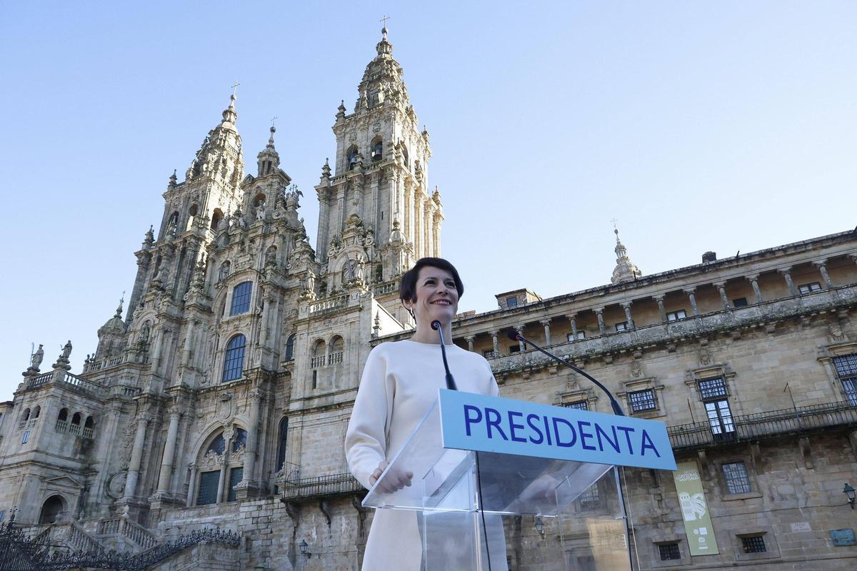 Ana Pontón presentou no Obradoiro os dez compromisos de Goberno do BNG para Galicia