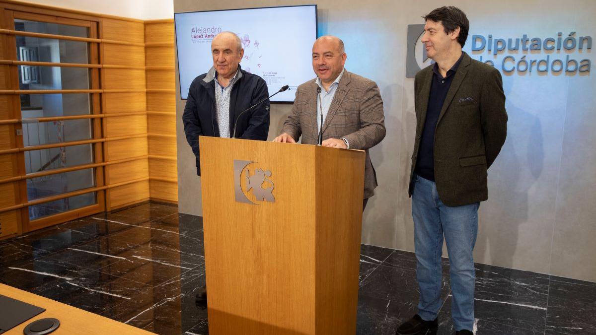 Presentación del homenaje organizado por la Diputación al escritor Alejandro López Andrada.