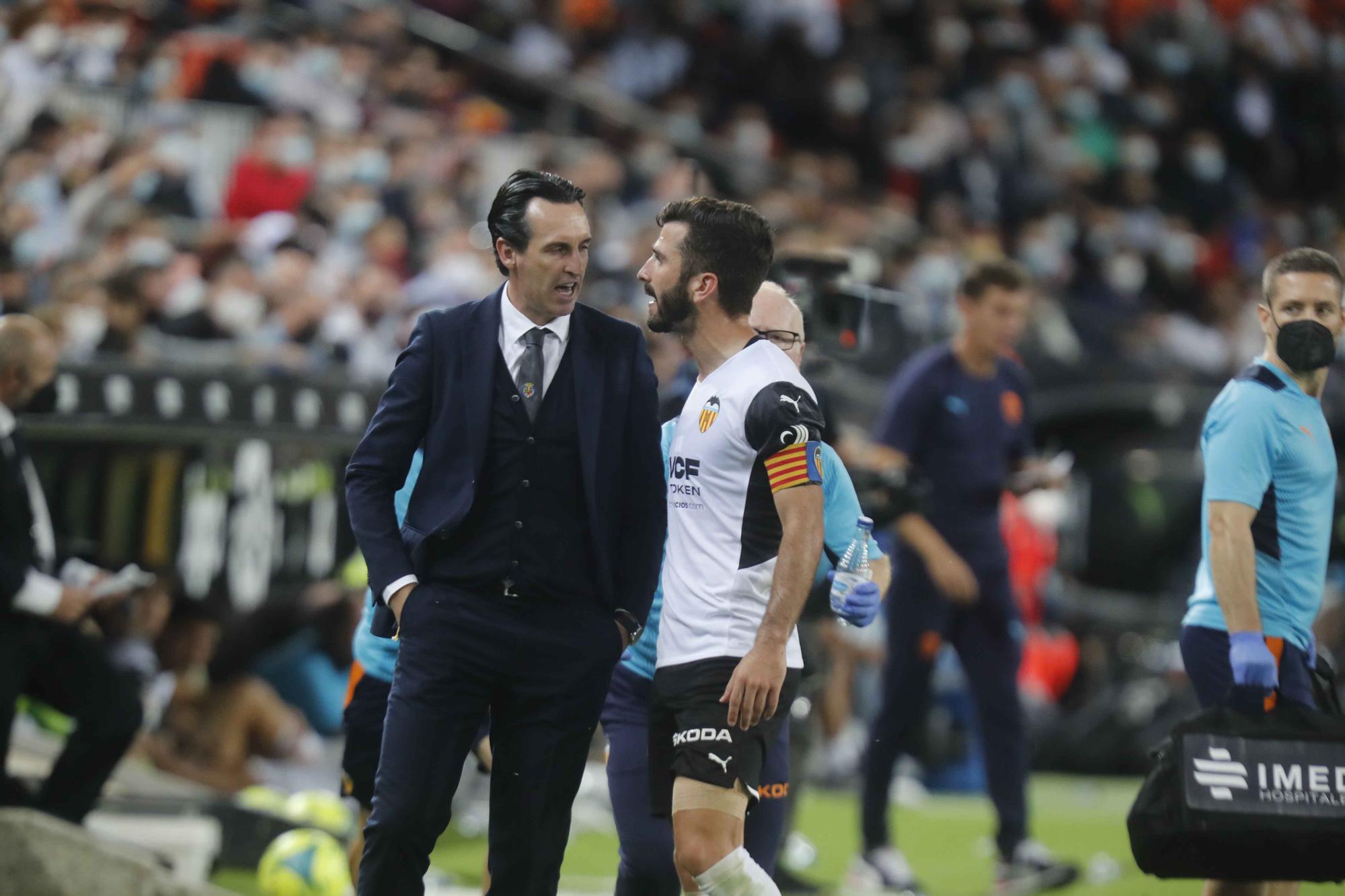 ¡Gayà y Emery, encarados! Saltan las chispas en Mestalla