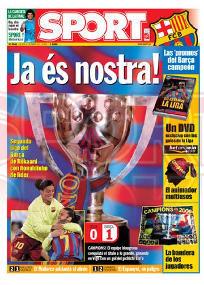 PORTADAS  SPORT BARÇA CAMPEÓN DE LIGA