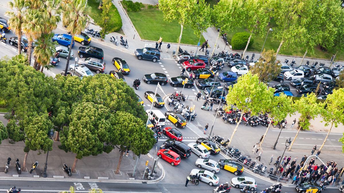 Tráfico en la Avenida Diagonal