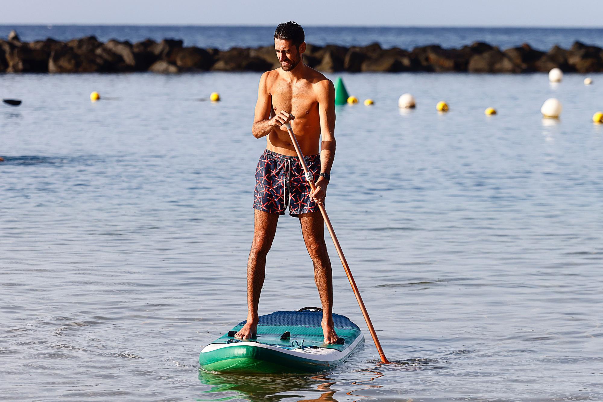 Sesión de paddle surf y kayak del  Lenovo Tenerife