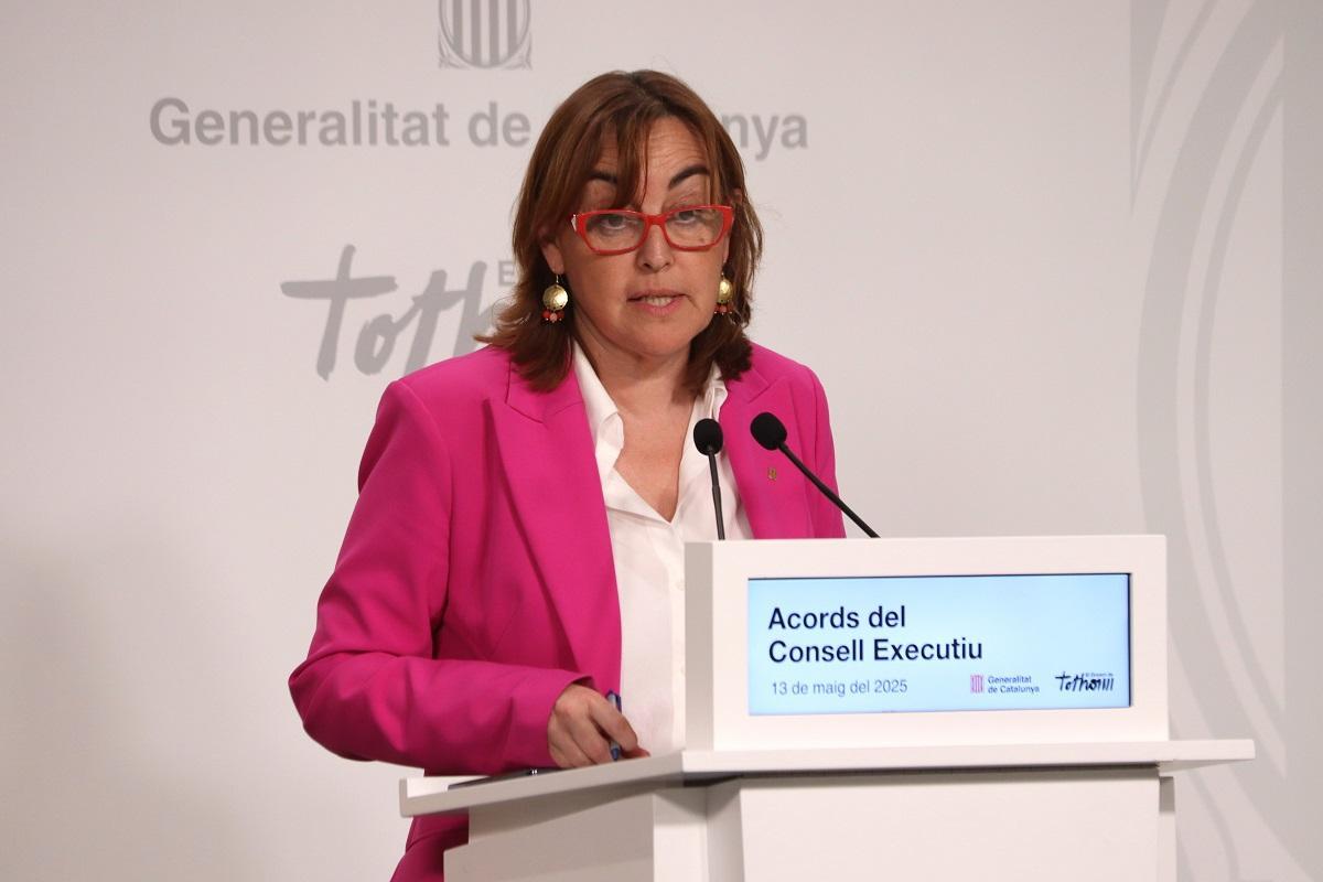 La portavoz del Govern, Sílvia Paneque, durante la rueda de prensa de este martes La portavoz del Govern, Sílvia Paneque, durante la rueda de prensa de este martes