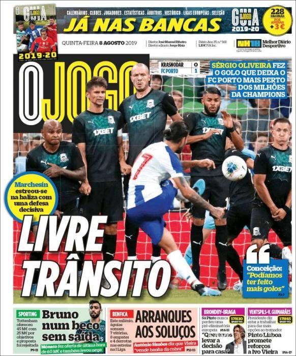 Portada Ojogo 8 de Agosto de 2019