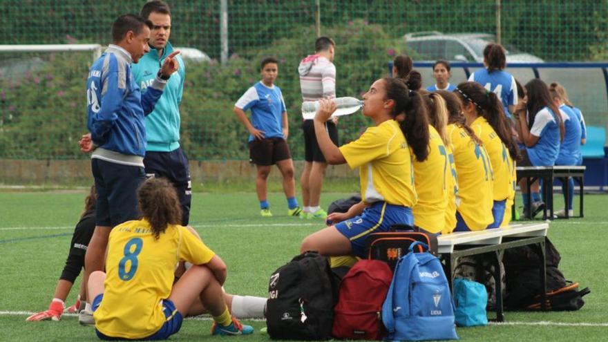 Chicho y Ferreiro, con el Matamá, en la Vigo Cup de 2017.