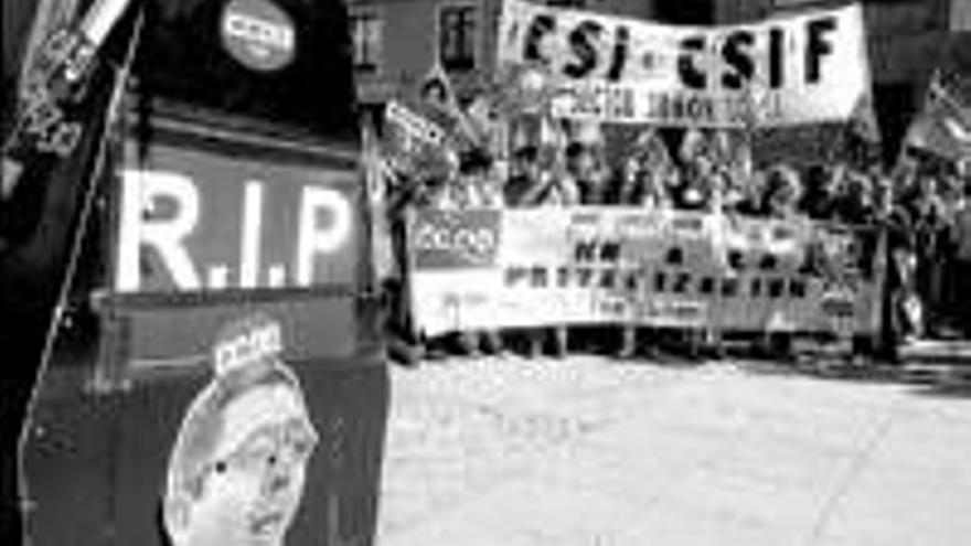Protesta contra las privatizaciones en Madrid