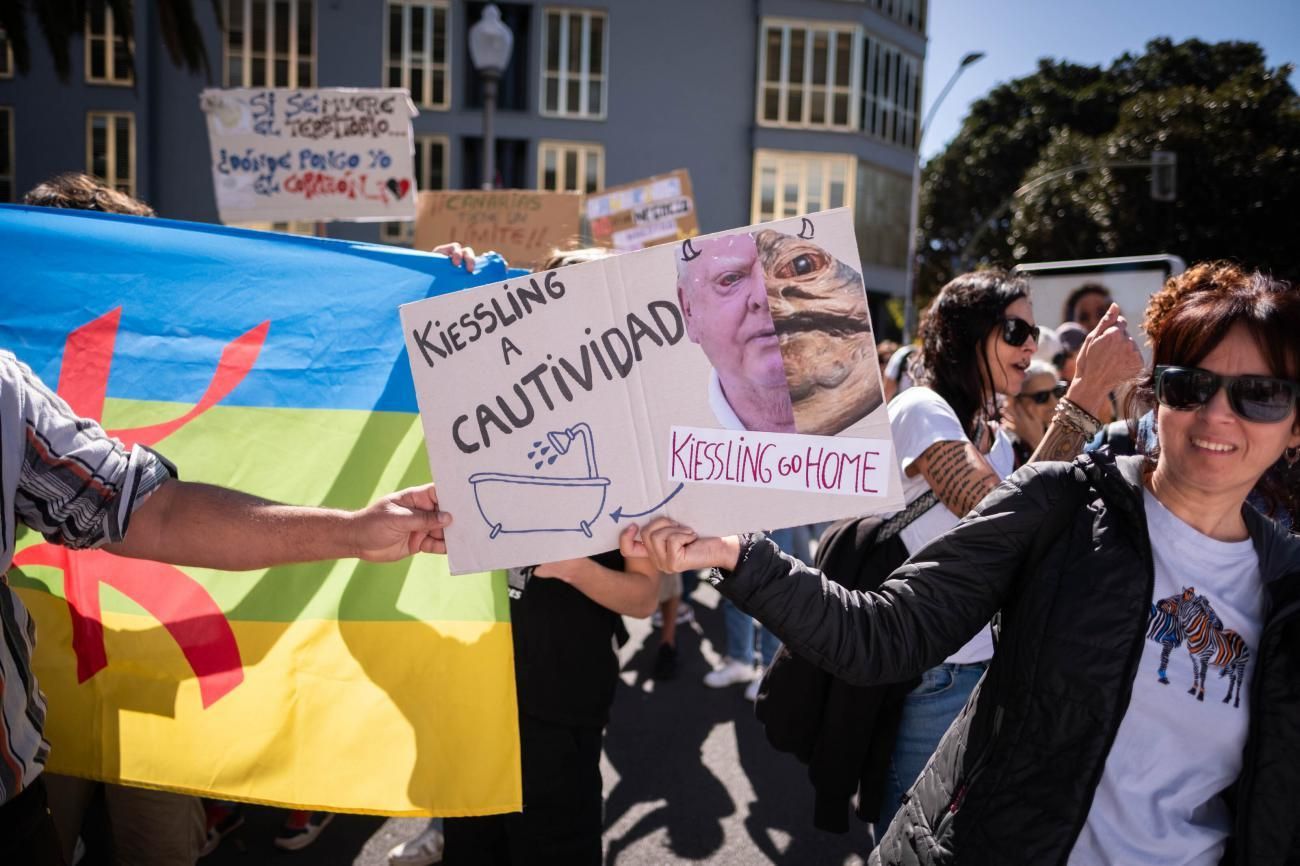 Manifestación contra el modelo turístico en Tenerife
