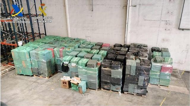 Material intervenido en la operación.