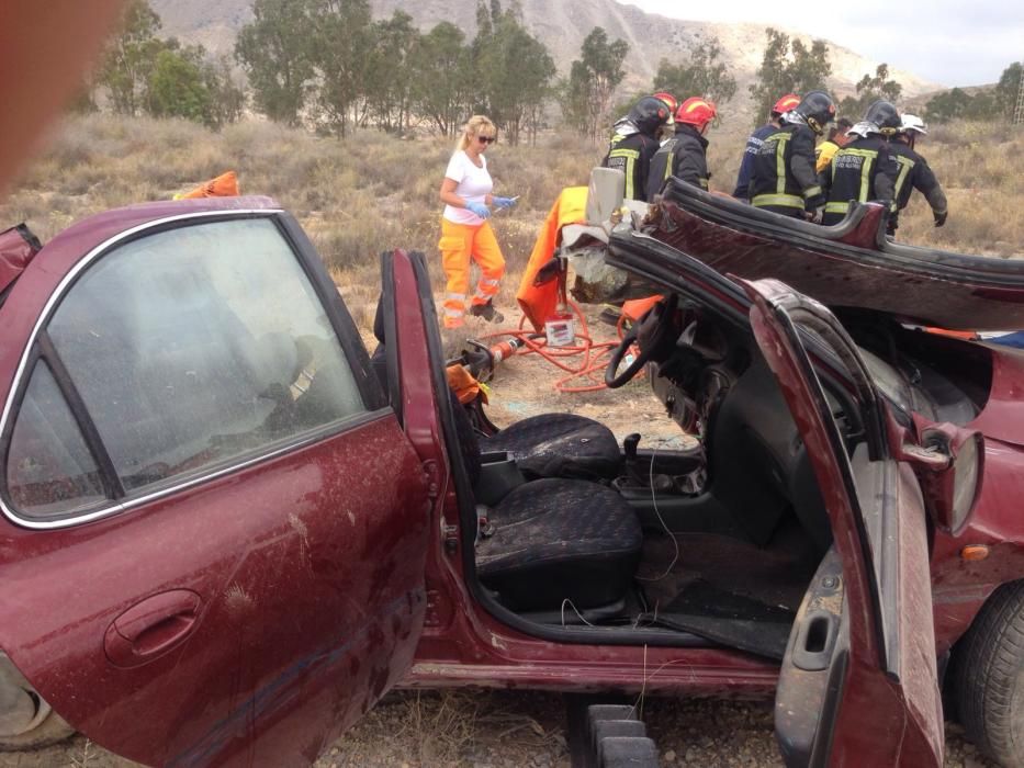 Herido en un accidente de coche en Alicante