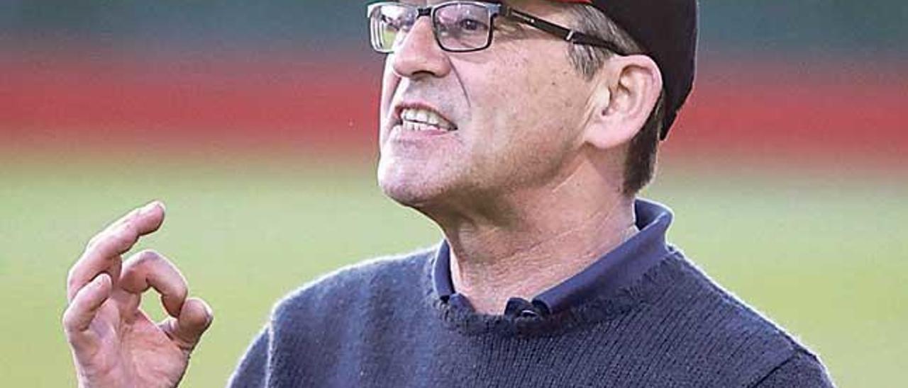 El entrenador del Mallorca, Fernando Vázquez.