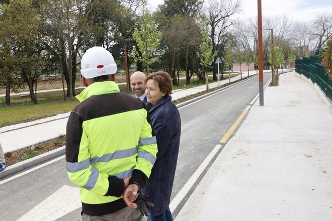 Moriyón visita la obra de urbanización de La Pecuaria (en imágenes)