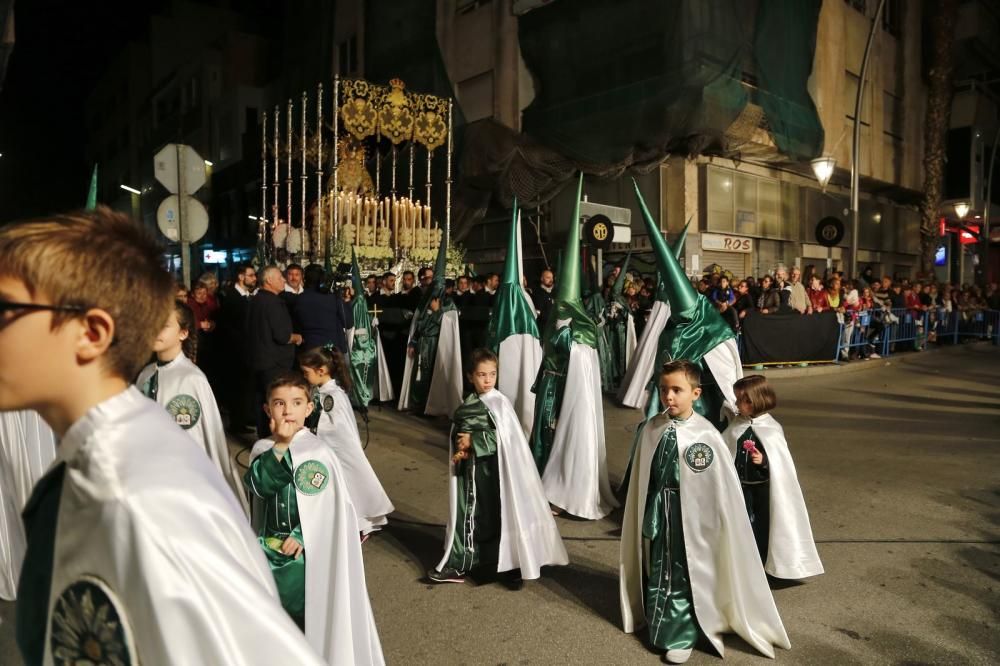 La Esperanza y el Cristo de la Caída protagonizaron el Encuentro en la Vía Doloresa de la Semana Santa de Torrevieja