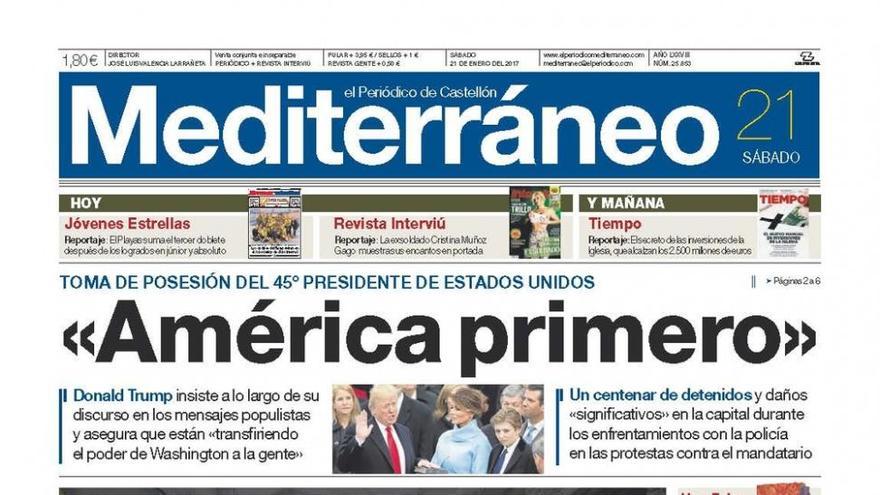 &quot;América primero&quot;, en la portada de Mediterráneo