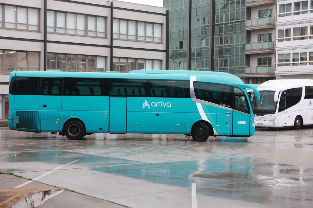 Protesta de trabajadores de Arriva en A Coruña Protesta de trabajadores de Arriva en A Coruña