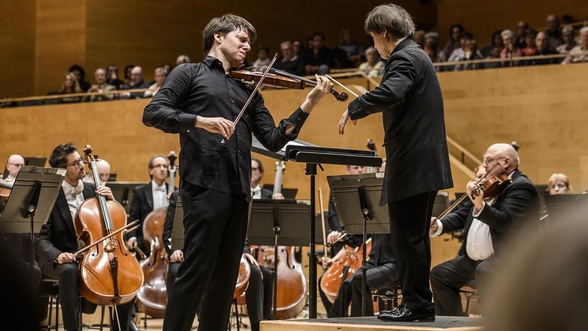 El violinista Joshua Bell, el pasado sábado en el Auditori.