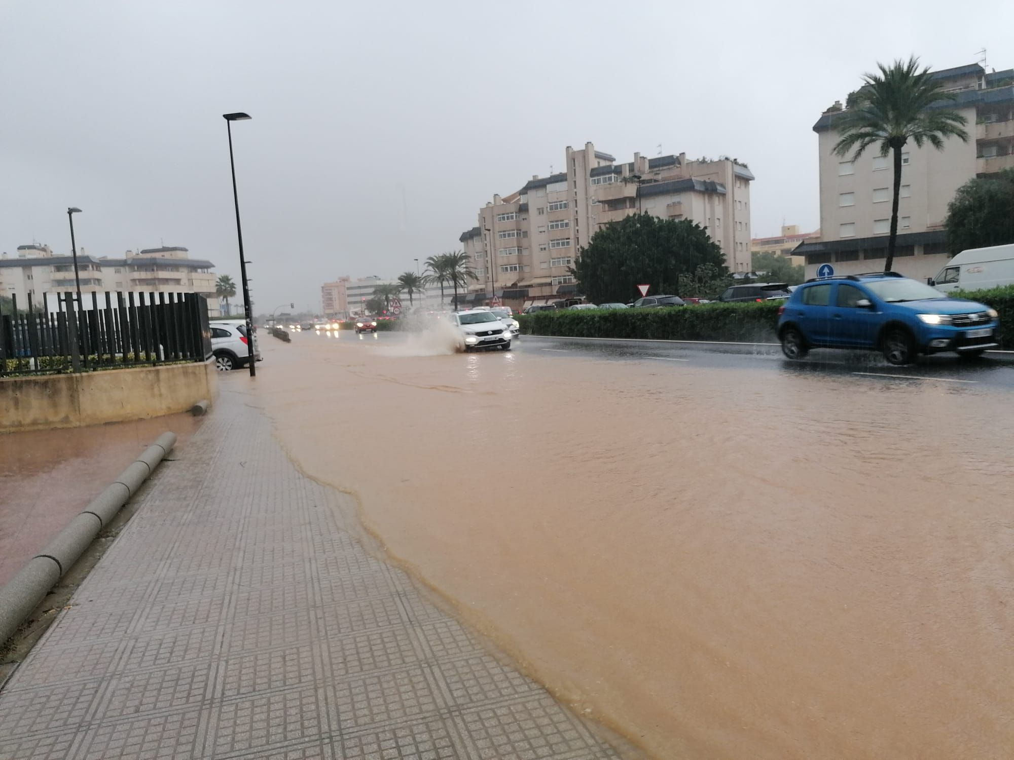 Imágenes de la lluvia en Ibiza