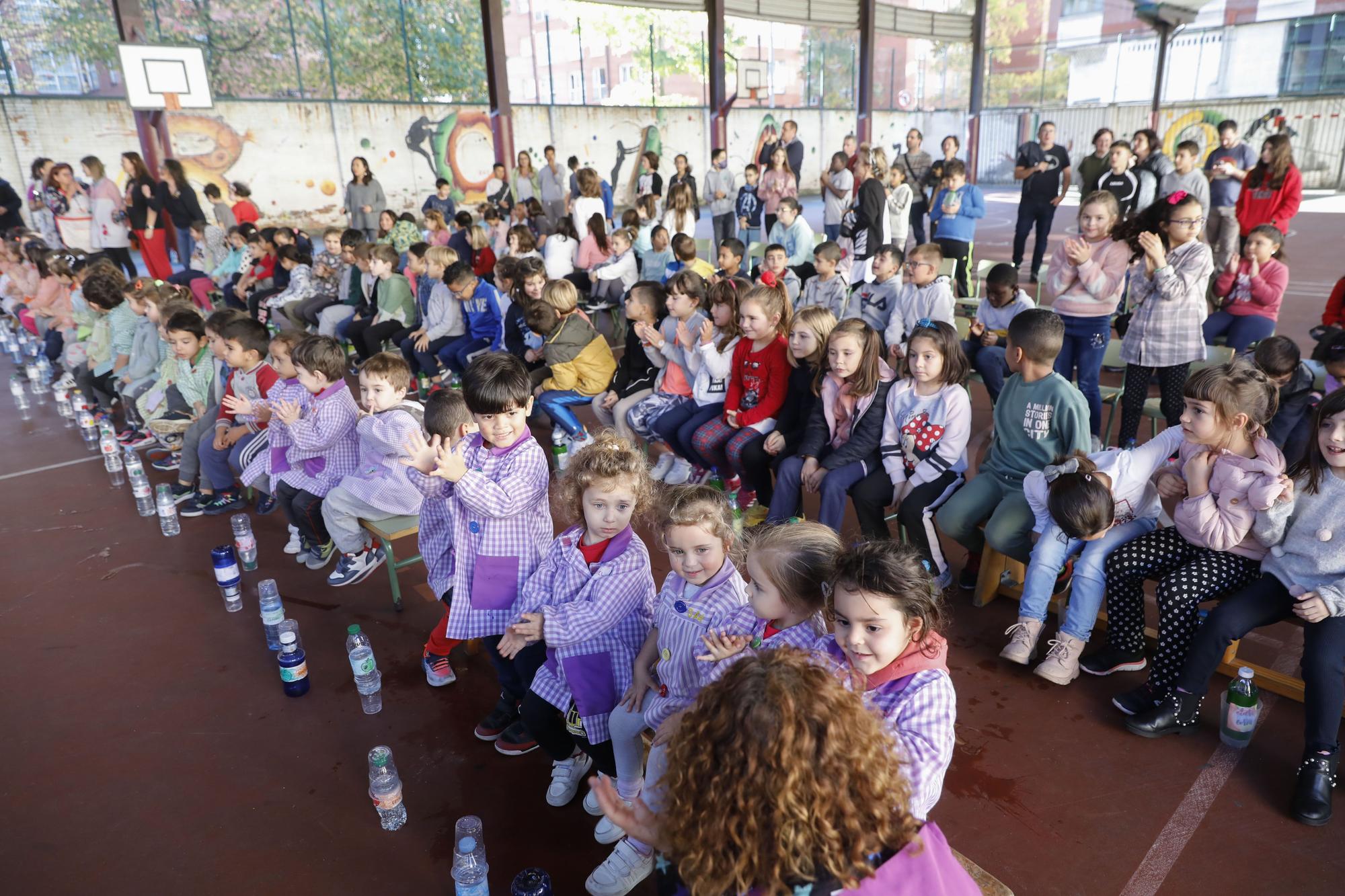 En imágenes: Amagüestu en el colegio García Lorca de Gijón