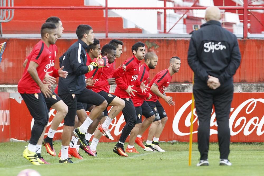 Entrenamiento del Sporting de Gijón