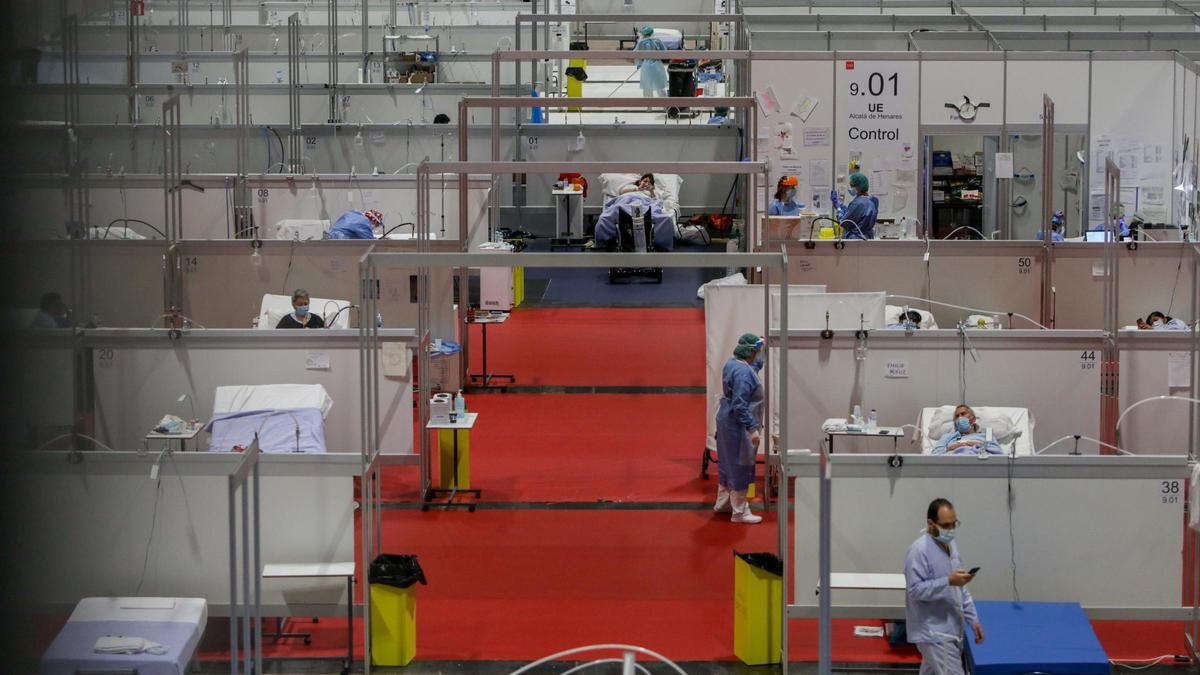 Hospital Ifema para pacientes de covid de Madrd.